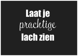 Ansichtkaart | Laat je prachtige lach zien