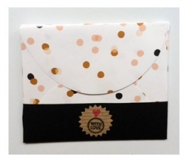 Handgemaakt Cadeau envelopje | Confetti | 4 stuks