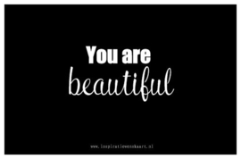 You are a gift inspiratiekaartje | You are beautiful | per 5 stuks