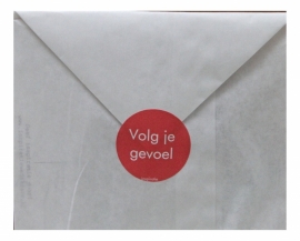 Sticker Inspiratie | Volg je gevoel