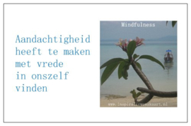 Mindfulness inspiratiekaartje | Aandachtigheid | per 5 stuks