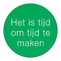 Sticker Inspiratie | Het is tijd