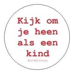 Sticker Mindfulness | Kijk om je heen