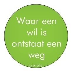 Sticker Inspiratie | Waar een wil is