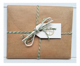 Cadeau envelopje ENJOY | 4 inspiratiekaartjes & 3 stickers