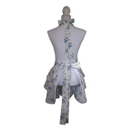 Hazel wit met blauwe bloemen