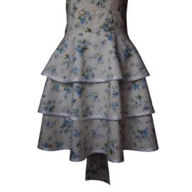 Hazel wit met blauwe bloemen