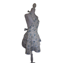 Hazel wit met blauwe bloemen