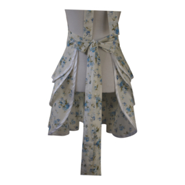 Hazel wit met blauwe bloemen