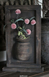 Lijst met kruik staand met GRATIS zijdebloemen / kruiklijst
