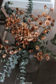 Zijden boeket lottie orange