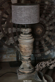 Balusterlamp 'Vintage brown' maat L