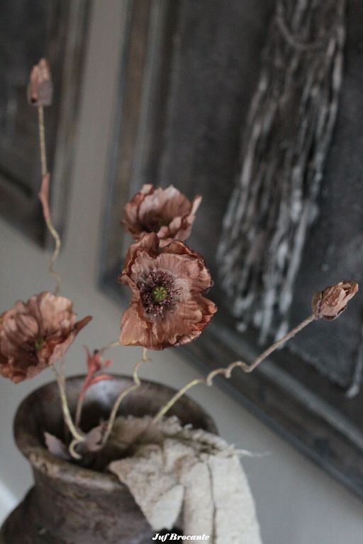 Brynxz zijdebloem poppy bundle brown