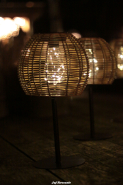 Solar tafellamp serie 'rattan'