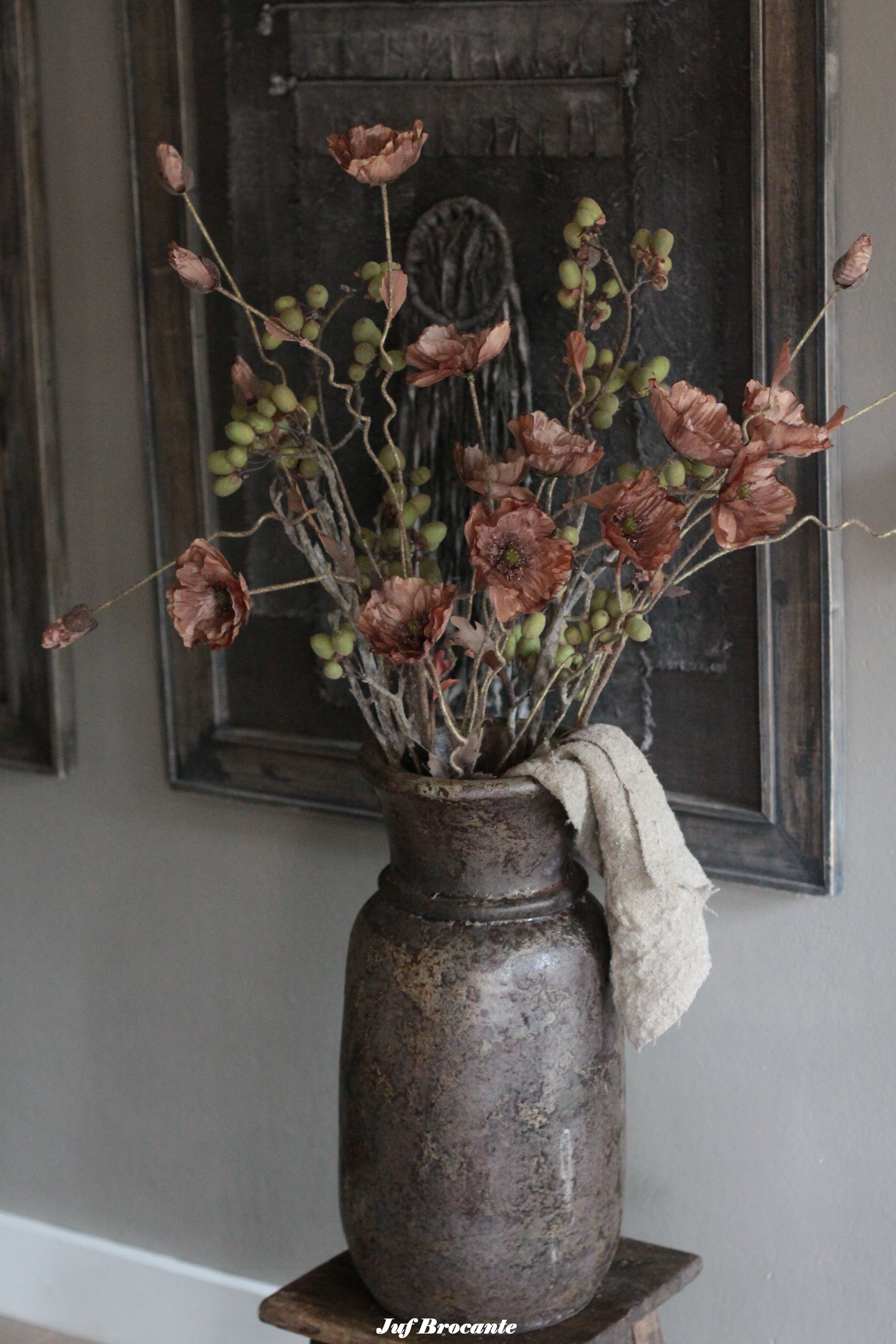Brynxz zijdebloem poppy bundle brown