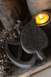 Kruidenbakje / spicebox leaf zwart