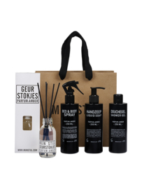 Cadeauset parfum amber in geschenkverpakking