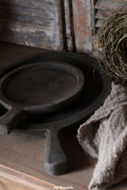 Sobere houten schaal met handvat driftwood klein