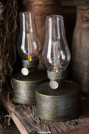 Solar olielampje 'vintage brown'