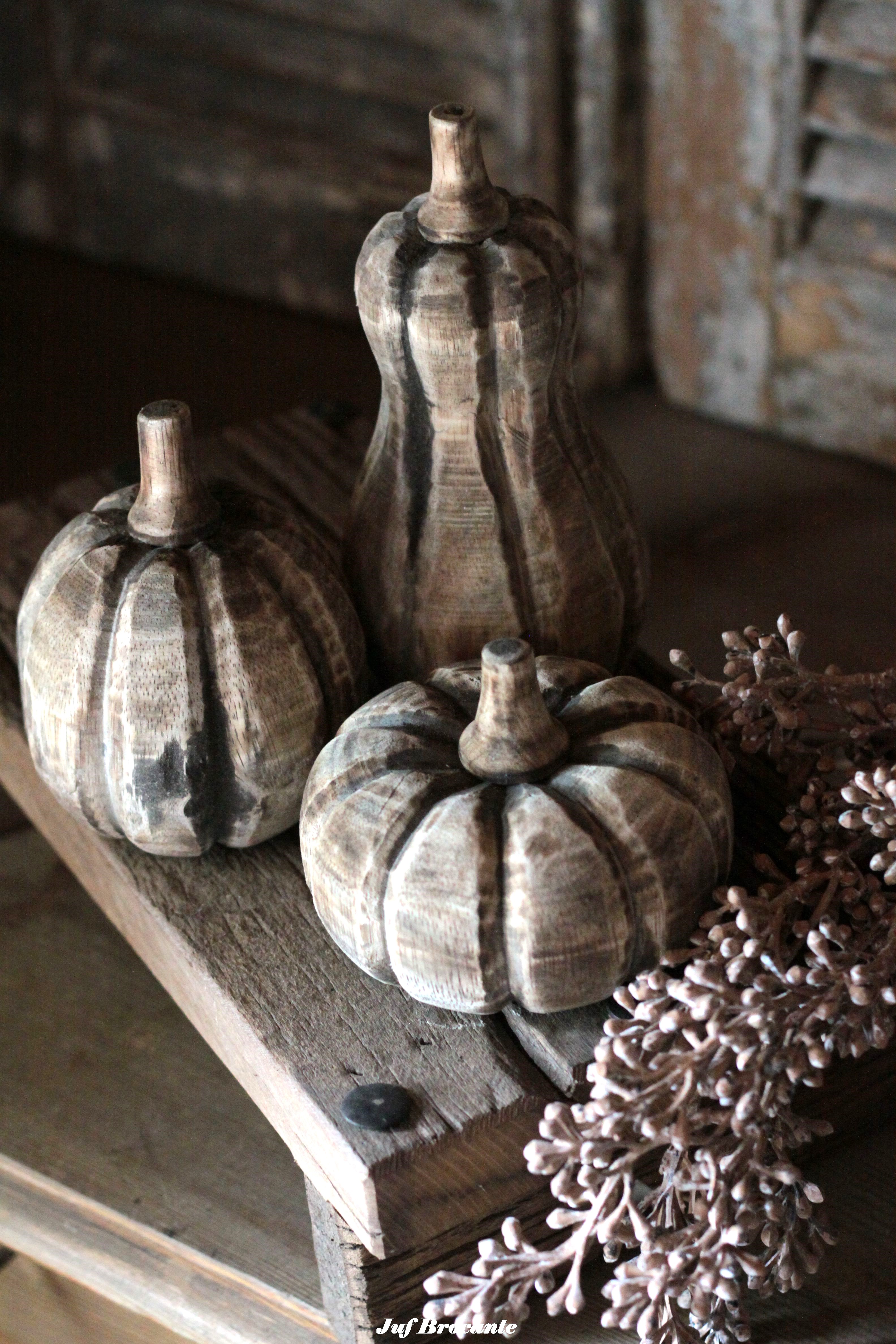 Set pompoenen 'vintage brown'