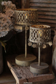 Ledlamp met muntjes brown L