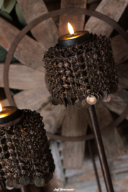 Kandelaar XL met ornamentjes