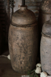 Craquelé pot met deksel nr.3