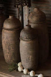 Craquelé pot met deksel nr.2