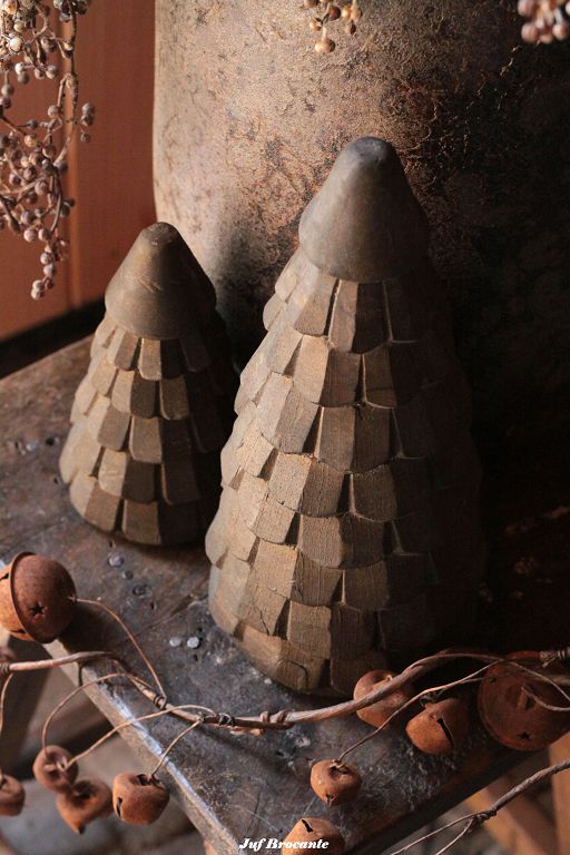 Houten kerstboom klein