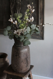 Zijden boeket white magnolia