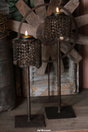 Kandelaar XL met ornamentjes