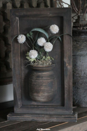 Lijst met kruik staand met GRATIS zijdebloemen / kruiklijst