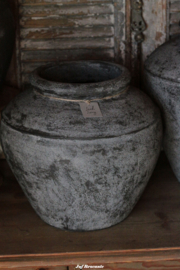 'Land Living' kruik in grey finish L