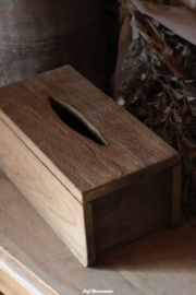 Houten tissuedoos