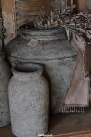 'Land Living' vaas in grey finish L