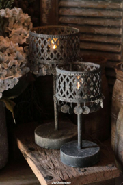 Ledlamp met muntjes brown L