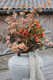 Zijden boeket orange love