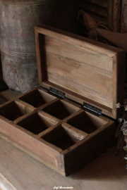 Houten theedoos