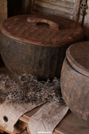 Houten pot met deksel nr.2