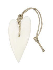 Zeephanger hart  XL Wit parfum mille fleurs