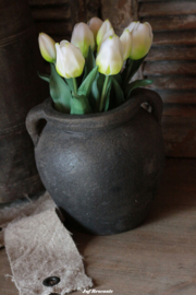 Kruik met oren 'vintage black'
