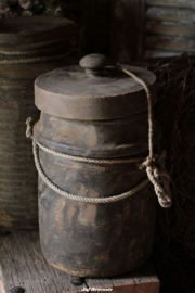 Nepalese kruik /Nepalese pot met deksel nr. 17