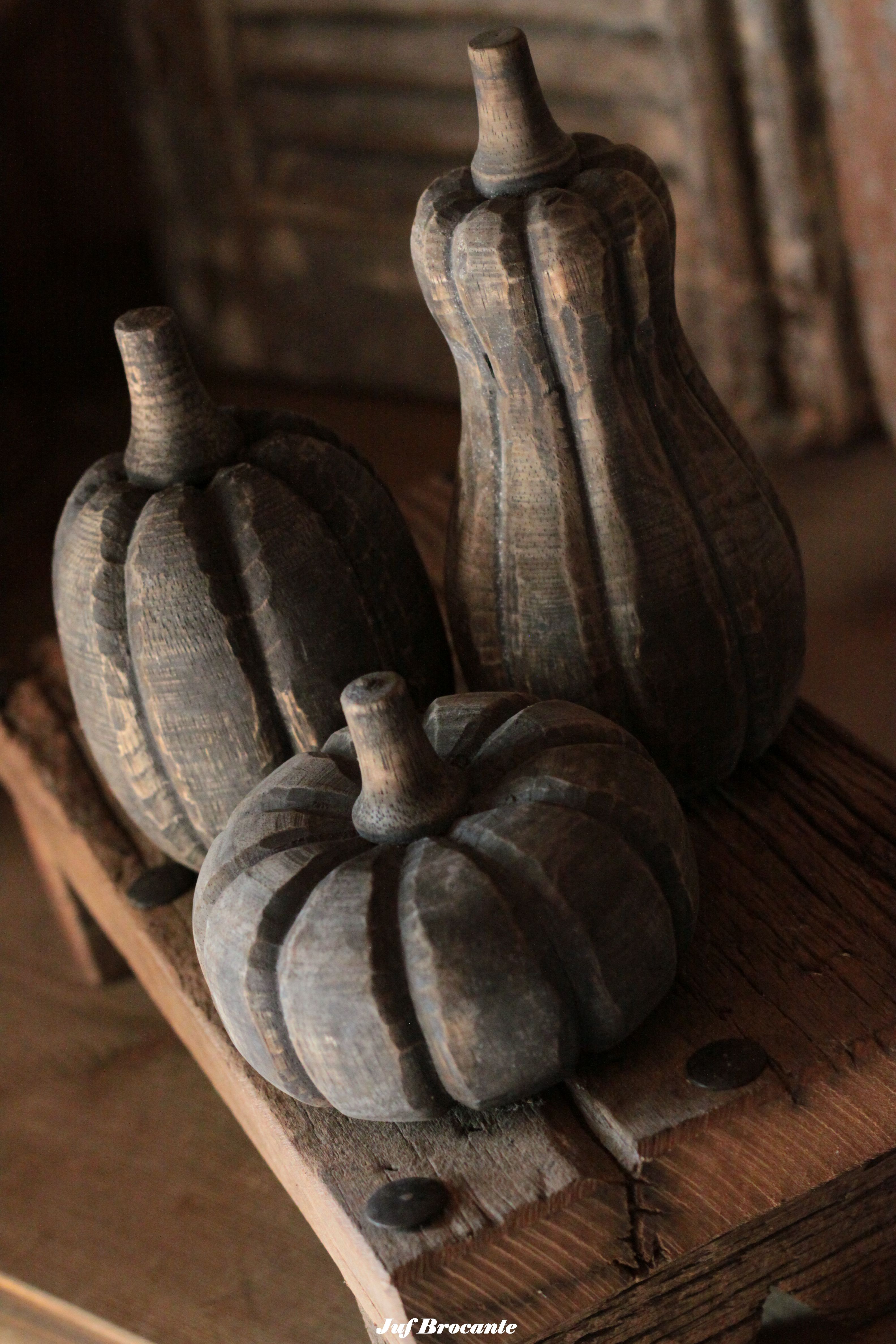 Set pompoenen 'vintage black'