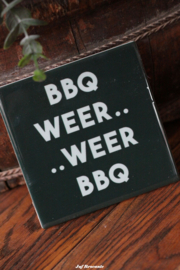 Tegeltje met spreuk of afbeelding (diverse soorten)