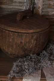 Houten pot met deksel nr.3