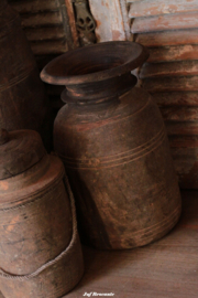 Nepalese kruik /Nepalese pot met deksel nr. 28