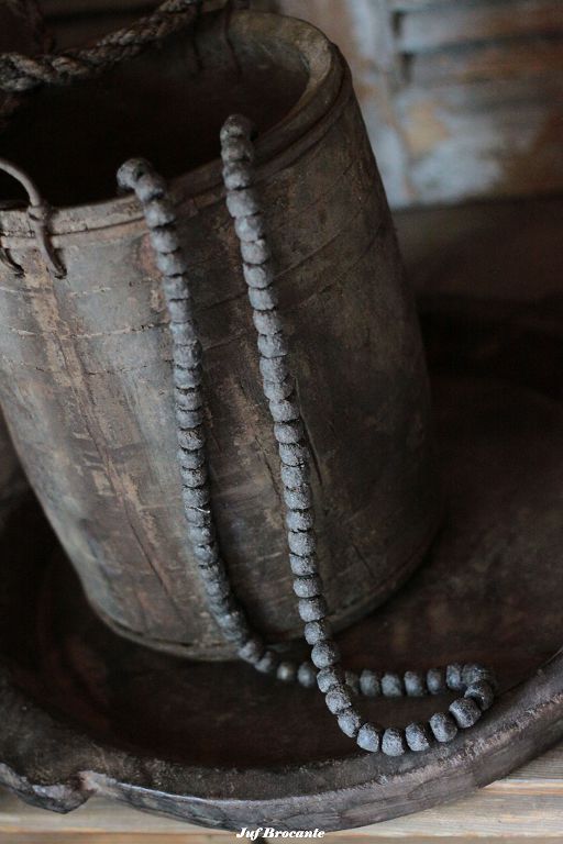 Woonketting / kralenketting M donker