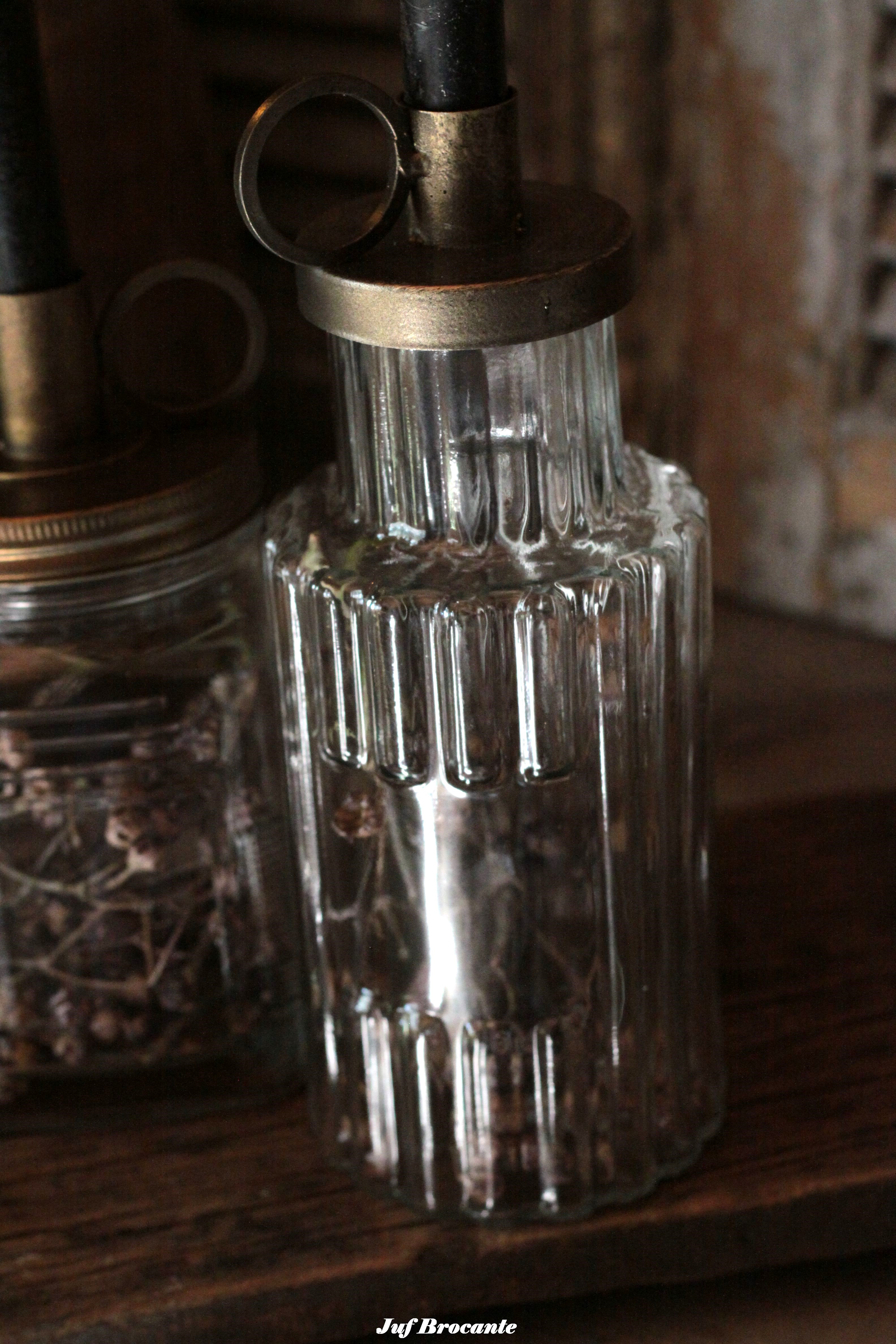 Glazen kaarsenhouder XL