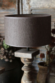 *NEW* Lampenkap 'taupe met bies' maat XL