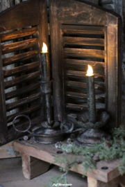 Dubbel luik 'antique black' klein